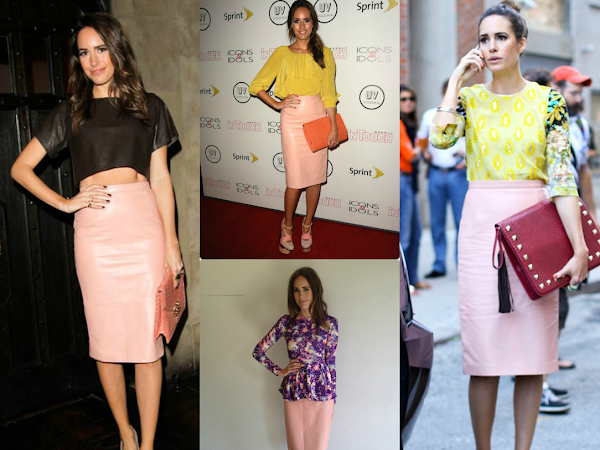 How to Wear...Pink Pencil Skirt