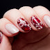 Ruby Red Japanese Floral Print