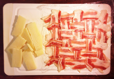 bacon weave cheese