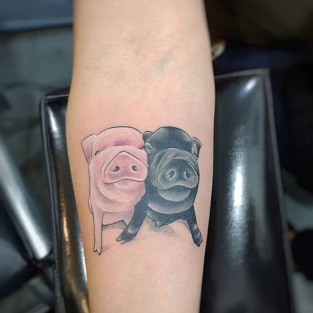 Tatuagens de porco para as mulheres - 20 fotos e ideias