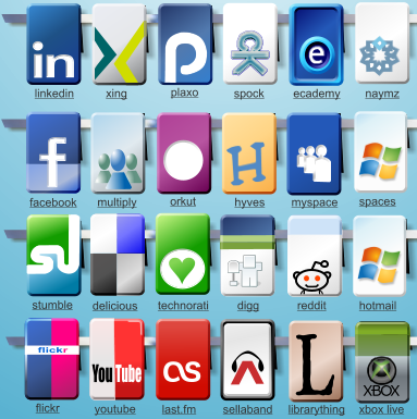 13 free social bookmark icons for your blogs