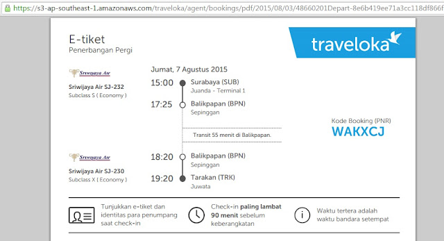 Pesan Tiket Pesawat Sriwijaya Via Traveloka dengan Kartu 