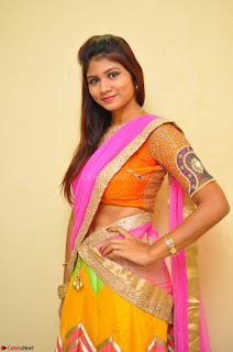 Lucky Sree in dasling Pink Saree and Orange Choli DSC 0353 1600x1063.JPG