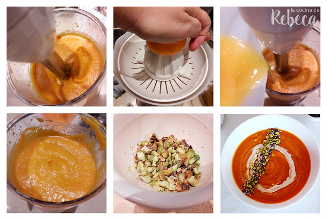 Receta de crema de zanahoria y mandarina al curry 03