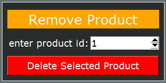 Delete Selected Product