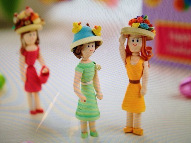 3d quilling dolls