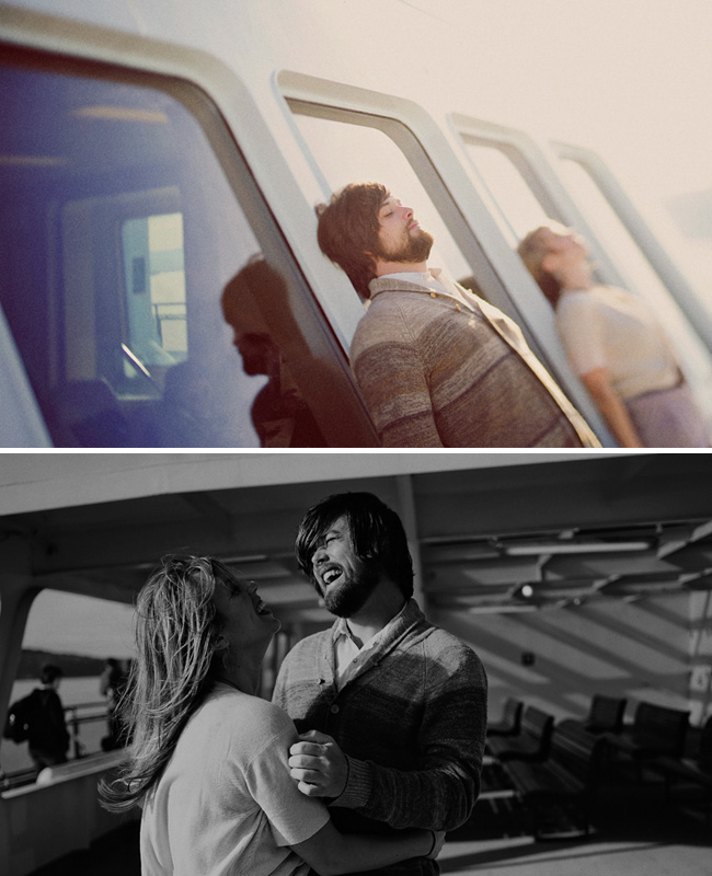 ferry engagement photos