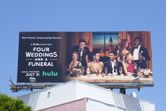 Four Weddings and a Funeral TV billboard