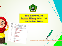 Soal PAT/UKK Aqidah Akhlaq Kelas 1-6 KK 2013 Lengkap dengan Kunci Jawaban