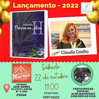 Dia 22-10 Lançamento da Coletânea Palavra em Ação 2