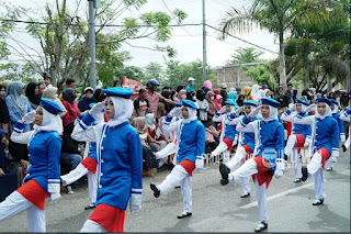 Peringatan HUT RI Ke -77 Di Luwu Diwarnai Lomba Gerak Jalan