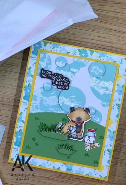 Hope You're Feline Better Soon Card card by May Guest Designer Adam Karle | Newton's Sick Day Stamp Set by Newton's Nook Designs #newtonsnook #handmade