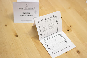 Free Printable Paper Battleship Game to Play with the kids