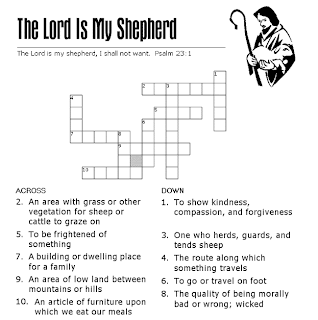  Lord is my shepherd Psalm 23:1 coloring page of kids