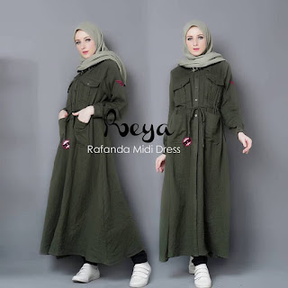 Rafanda Midi Dress Green 