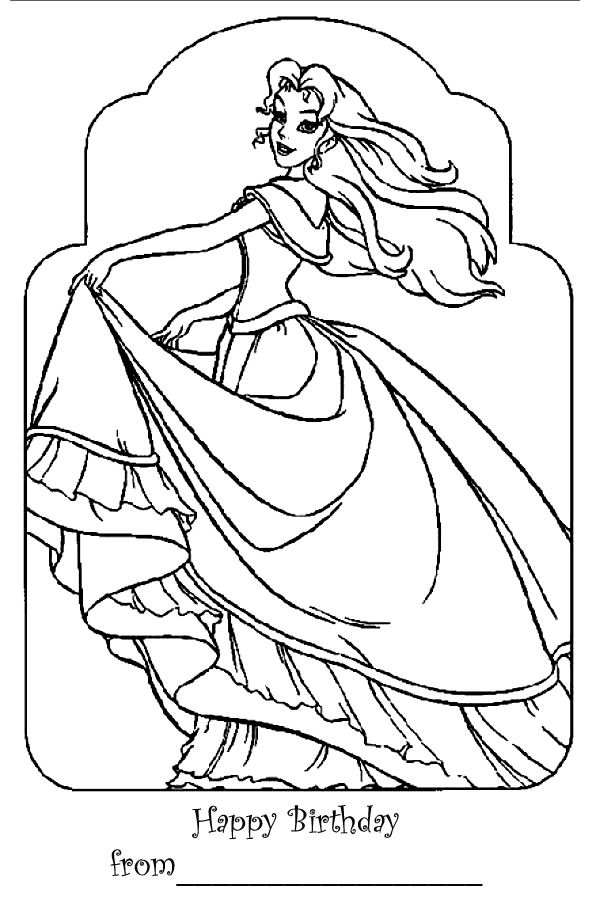 barbie princess coloring pages for kids. BARBIE PRINCESS COLORING PAGE