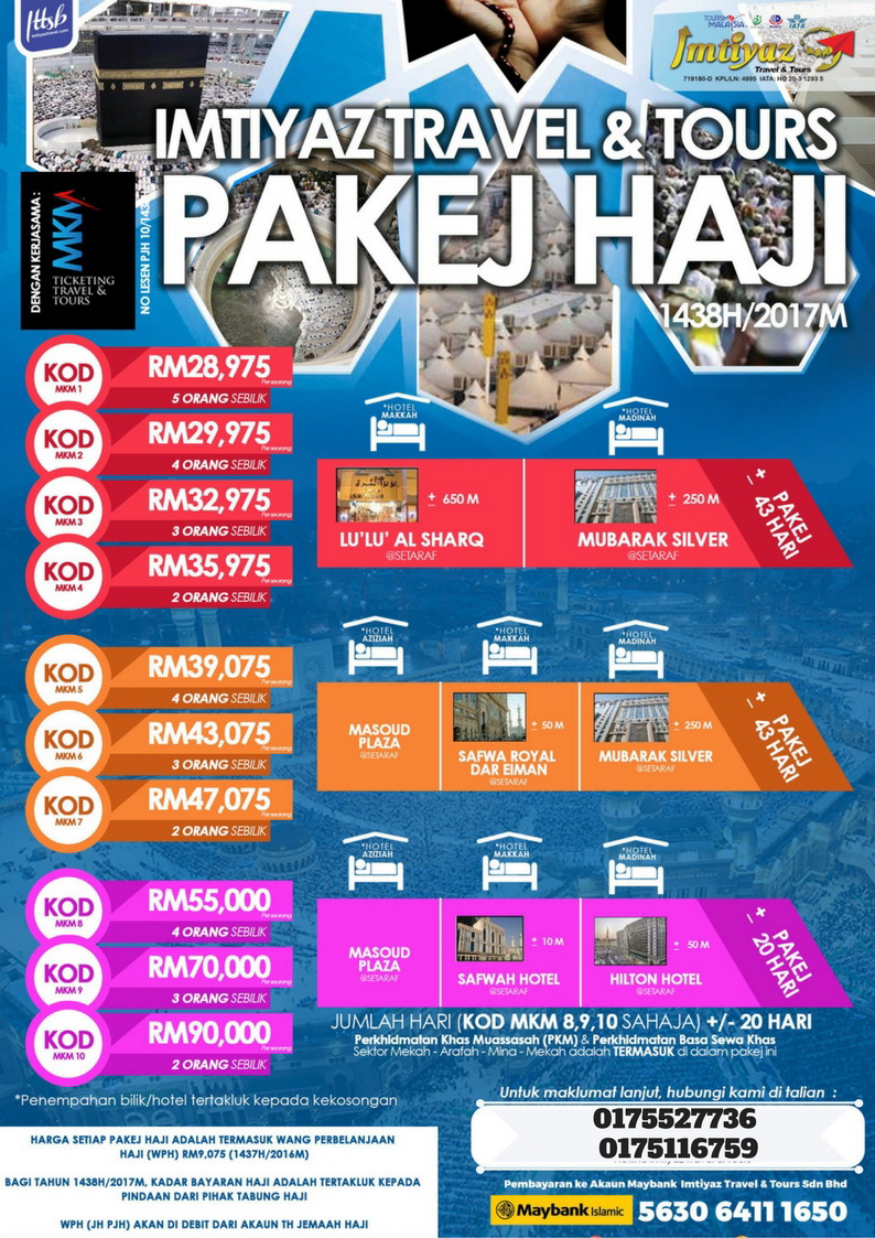 IMTIYAZ TRAVEL & TOURS (IPOH BRANCH): PAKEJ HAJI