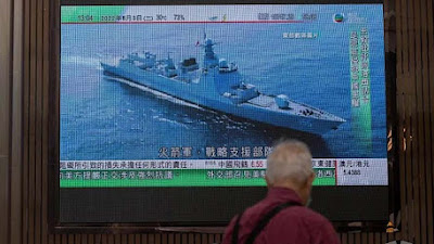 Kapal Perang China dan Taiwan Berhadapan, Bermain 'Kucing dan Tikus' di Lautan