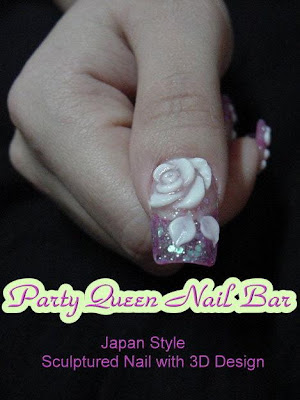 nail art flower, 3d nail art,  