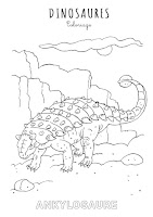 Coloriage de l'ankylosaure