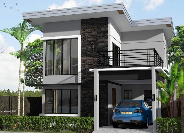 contoh rumah minimalis 2 lantai