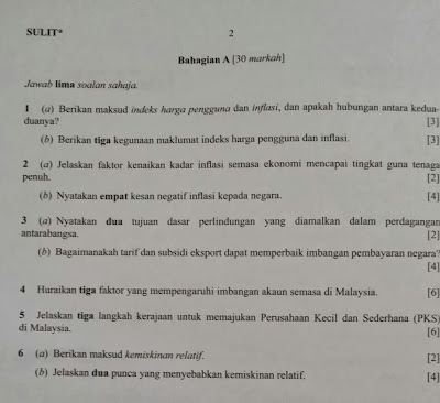 Soalan Sebenar Stpm Ekonomi Penggal 1 2019 - Kecemasan 0