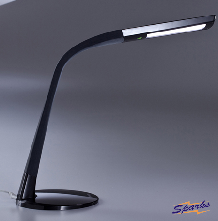 Flexible LED table light fitting, 1W table lamp