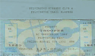 Trooper Concert Ticket