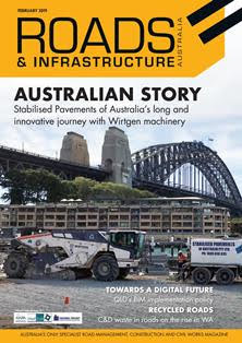 Roads & Infrastructure Australia - February 2019 | CBR 96 dpi | Mensile | Professionisti | Infrastrutture | Edilizia | Trasporti
Roads & Infrastructure Australia is a leading news resource for the Australian roads, civil engineering, and infrastructure sectors.
Catering to Australia’s civil and road construction industry, Roads & Infrastructure Australia is a key source for industry decision-makers, contractors, civil engineers and individuals in local and state government sectors and the private sector looking to keep up to date with important issues, developments, projects and innovations shaping the industry today.