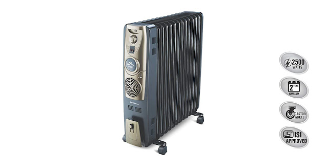 Bajaj Majesty RH 13F Plus 2500 Watts 13 Fins Oil Filled Room Heater