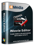 برنامج 4Media Movie Editor لتحرير الفيديو