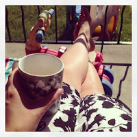 tea, relaxing, summer, porch, mom