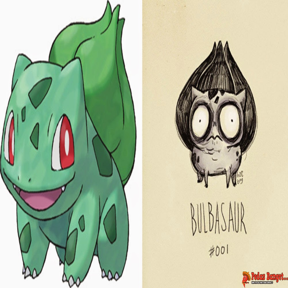 PotretIlustrasi Menyeramkan Dari Gambar Pokemon Versi Tim Burton