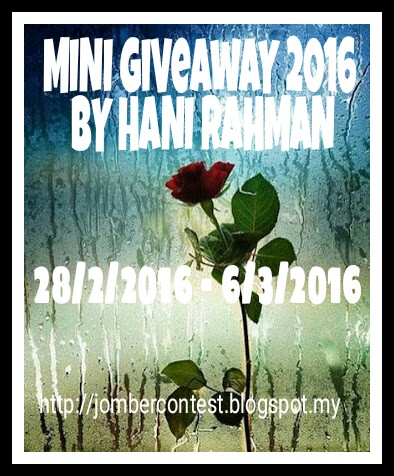 MINI GIVEAWAY 2016 BY HANI RAHMAN