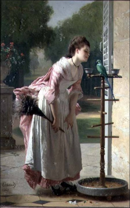 Joseph Caraud, Soubrette au perroquet