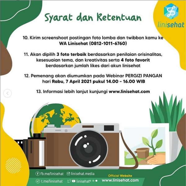 Lomba Foto dengan tema “Jaga Lingkungan agar Lebih Sehat”