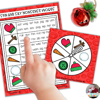 Identifying if words are real or nonsense is the theme of this fun monthly literacy centers game.