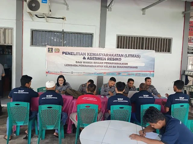 Lapas Kelas II A Tanjungpinang Gelar Sidang Litmas dan Asesmen Resiko