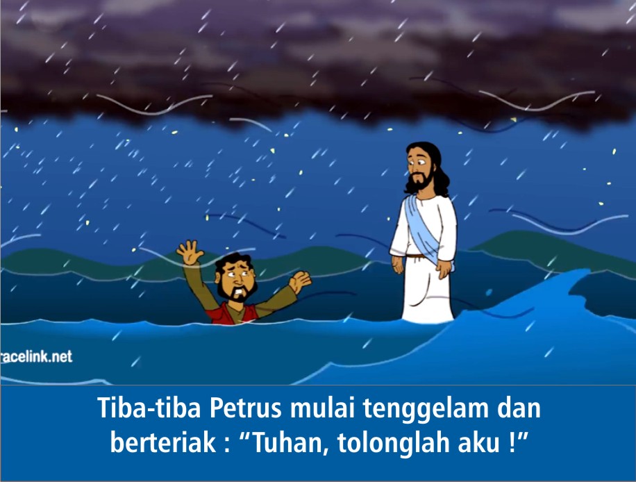 Komik Alkitab Anak Tuhan Yesus Berjalan di Atas Air