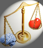 Balanza entre el cerebro y el corazón