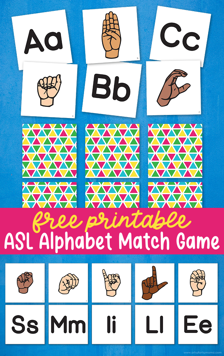 Free Printable ASL Alphabet Match Game