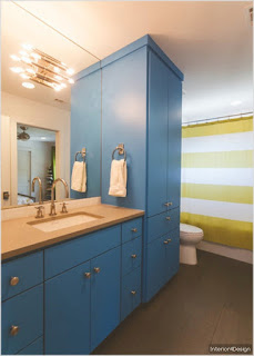 Bathroom remodeling blue 