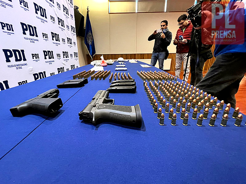 Incautan droga, armas y municiones en dos operativos realizados por la PDI