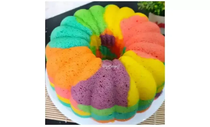 resep bolu kukus singkong unicorn yang empuk dan cantik bentuknya