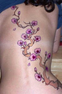 cherry blossom tattoos for women