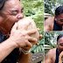 **OMG*** This Man can Cut a Coconut into a piece of fruit with his Common TEETH