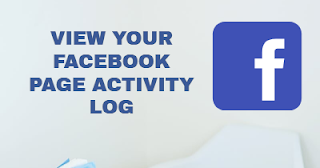 How to view FB page activity log