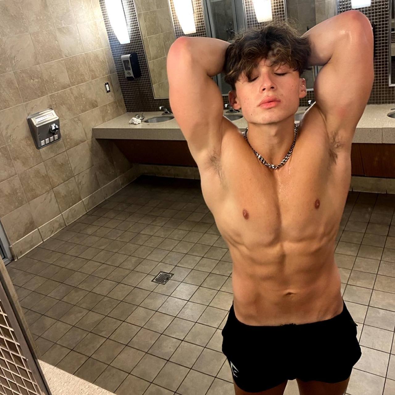 strong-young-hot-bro-cole-gonzales-shirtless-fit-body-bathroom-flex