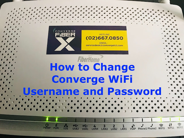 How to Change Converge WiFi Username and Password - BlogPh.net