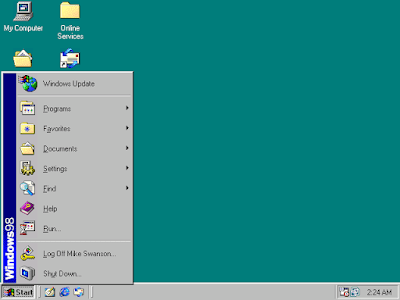 Windows 98 Screen